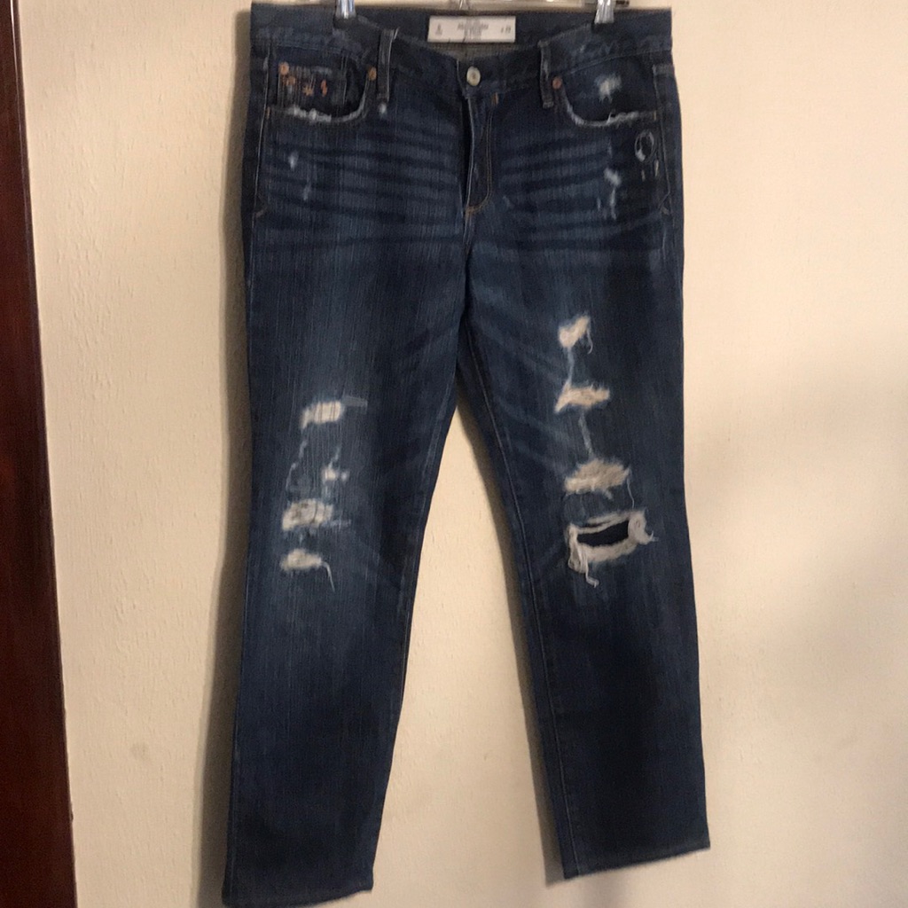 Abercrombie Hidden Patch Destroyed Skinny Jean